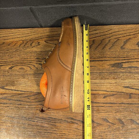 Vintage Sears Die Hard Sure Track Brown Leather Moc Toe Oxfords Men’s 12 D - Picture 7 of 8